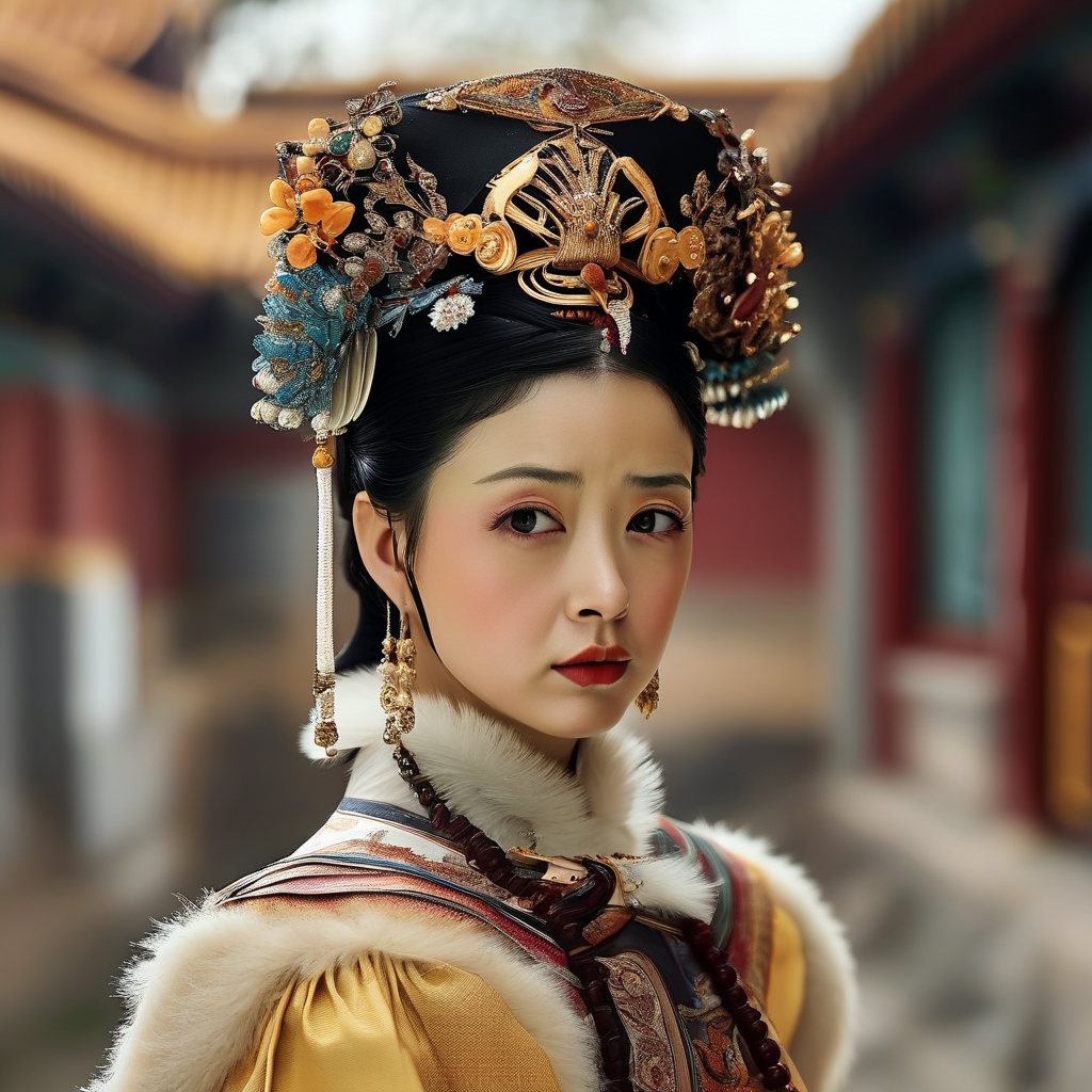 蒋欣在片场认真研读剧本